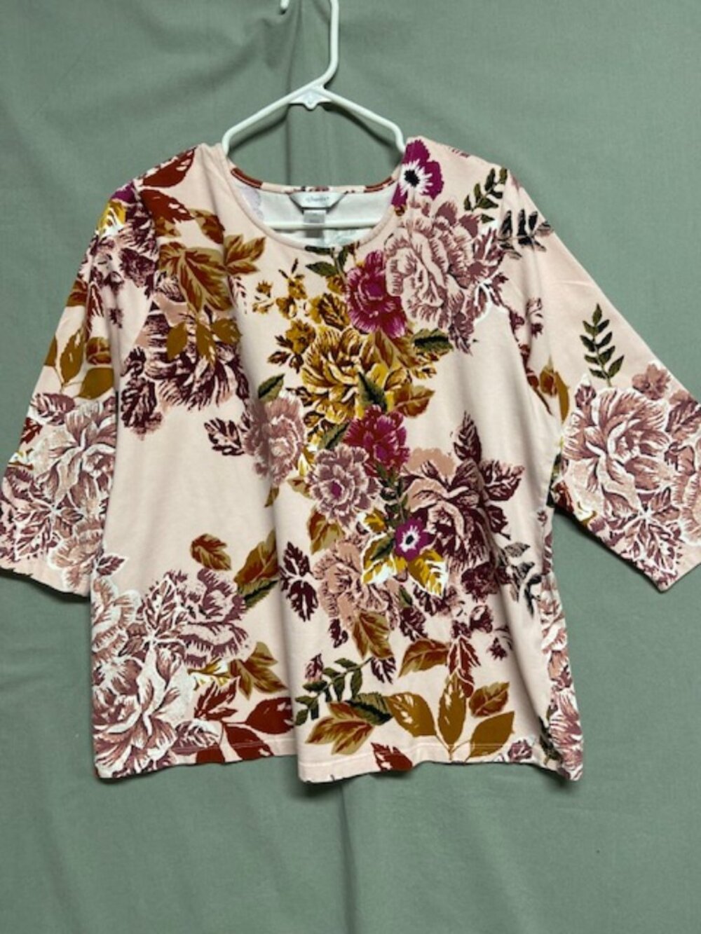 Christopher & Banks 1X 3/4 sleeve Top
